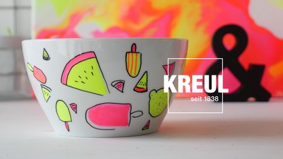 DIY Küche Geschirr Design Neon