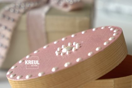 KREUL Pearl Pen Schmuckkästchen Schatulle verzieren DIY Dekor Perlen Stift