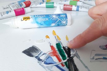 KREUL Maskierflüssigkeit Aquarell Rubbeln