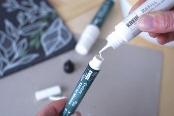 KREUL Kreidemarker in Weiß nachfüllen mit dem Refill Pen