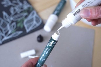 KREUL Kreidemarker in Weiß nachfüllen mit dem Refill Pen