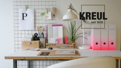 Upcycling Büro mit KREUL Transfer Marker