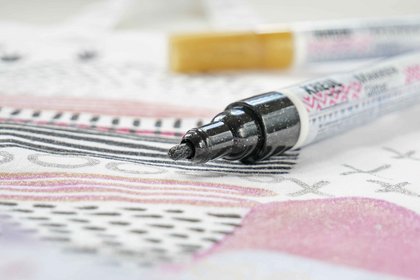 KREUL Textil Marker Glitter Stoff Stift spezial