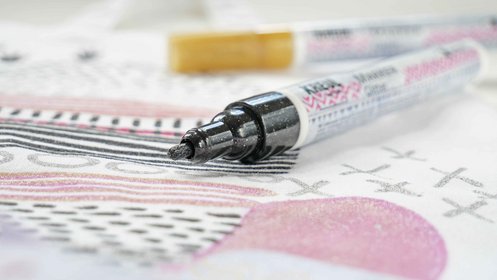 KREUL Textil Marker Glitter Stoff Stift spezial
