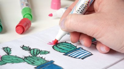 KREUL Textil Marker kreativ Stoff malen Stift 
