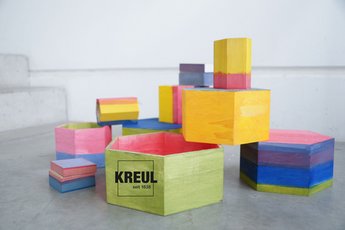 Geschenkboxen aus Holz mit KREUL Holzlasur angemalt